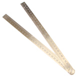 Rabone Chesterman Folding Brass Rule No 1243 - 24"