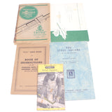 5x Old Slide Rule & Steel Square Small Books / Booklets