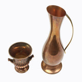 Old Copper Vase & Small Pot