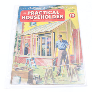 3x Old Practical Householder Magazines, 1955-1956