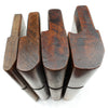 4x Old Wooden Round Planes (Beech)