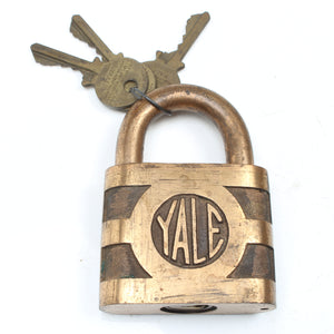 Vintage Brass Yale Padlock