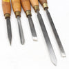 5x Old Woodturning Tools (Ash, Beech) - UK ONLY