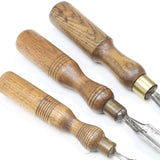 3x Old Outcannel Firmer Gouges - 5/16", 1/2", 7/8" (Ash)