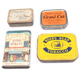 4x Old Tobacco Tins