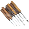 7x Octagonal Handled Woodcarving Tools (Beech, Mahogany)