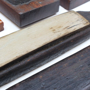 3x Boxed Oilstone Sharpening Stones (Beech, Mahogany)