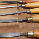 8x Old Woodwork Chisel Set (Boxwood)