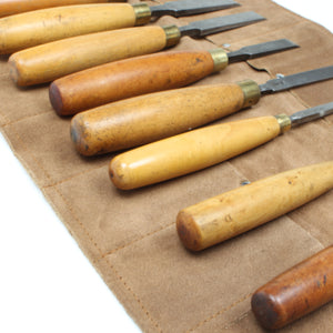 8x Old Woodwork Chisel Set (Boxwood)