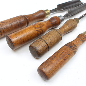 4x Old Sorby Gouges - 3/8" - 7/8" (Ash, Beech) (UK)