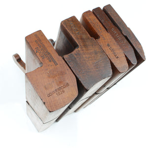 5x Old Wooden Moon Planes - H&R's (Beech)