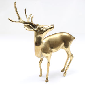 Old Brass Stag Ornament