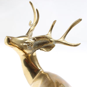 Old Brass Stag Ornament