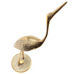 Old Brass Stork Ornament