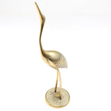 Old Brass Stork Ornament