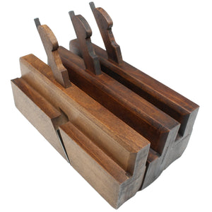 3x Gough & Bowen Hollow & Round Planes - 15H, 17R, 17H (Beech)