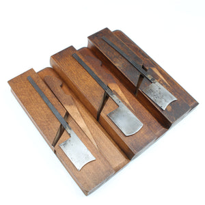 3x Gough & Bowen Hollow & Round Planes - 15H, 17R, 17H (Beech)