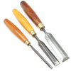 3x Old Bevel Edge Chisels - 1/4", 3/4", 1" (Boxwood)