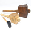 3x Old Mallets (Beech, Ash)