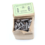 12x Boxes Nettlefolds Screws - 6, 7, 8, 10, 12 & 14