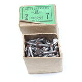 12x Boxes Nettlefolds Screws - 6, 7, 8, 10, 12 & 14