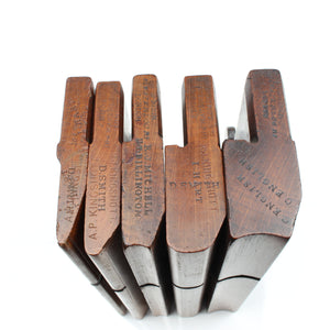 5x J Buck (Waterloo Rd) Hollow & Round Planes (Beech)