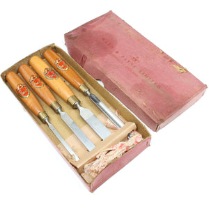 Old Ward & Payne Chisels and Gouge Set (Beech)