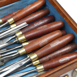 Comprehensive Marples Wood Carving Tool Set (Mahogany)