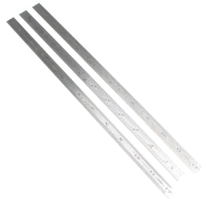 3x Chesterman Steel Rules - No's 332D/3, 760/3, 1561D/3 - 12"