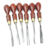 6x Marples Wood Carving Tools (Mahogany)