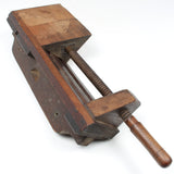 Old Large Wooden Mitre Chop / Clamp / Vice (Beech)