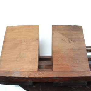 Old Large Wooden Mitre Chop / Clamp / Vice (Beech)