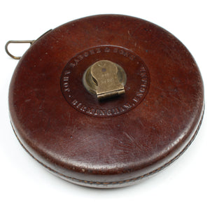 John Rabone Leather Tape Measure 100ft, C.1944