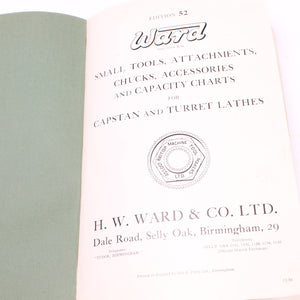 Old HSS Ltd and Ward Tool Books