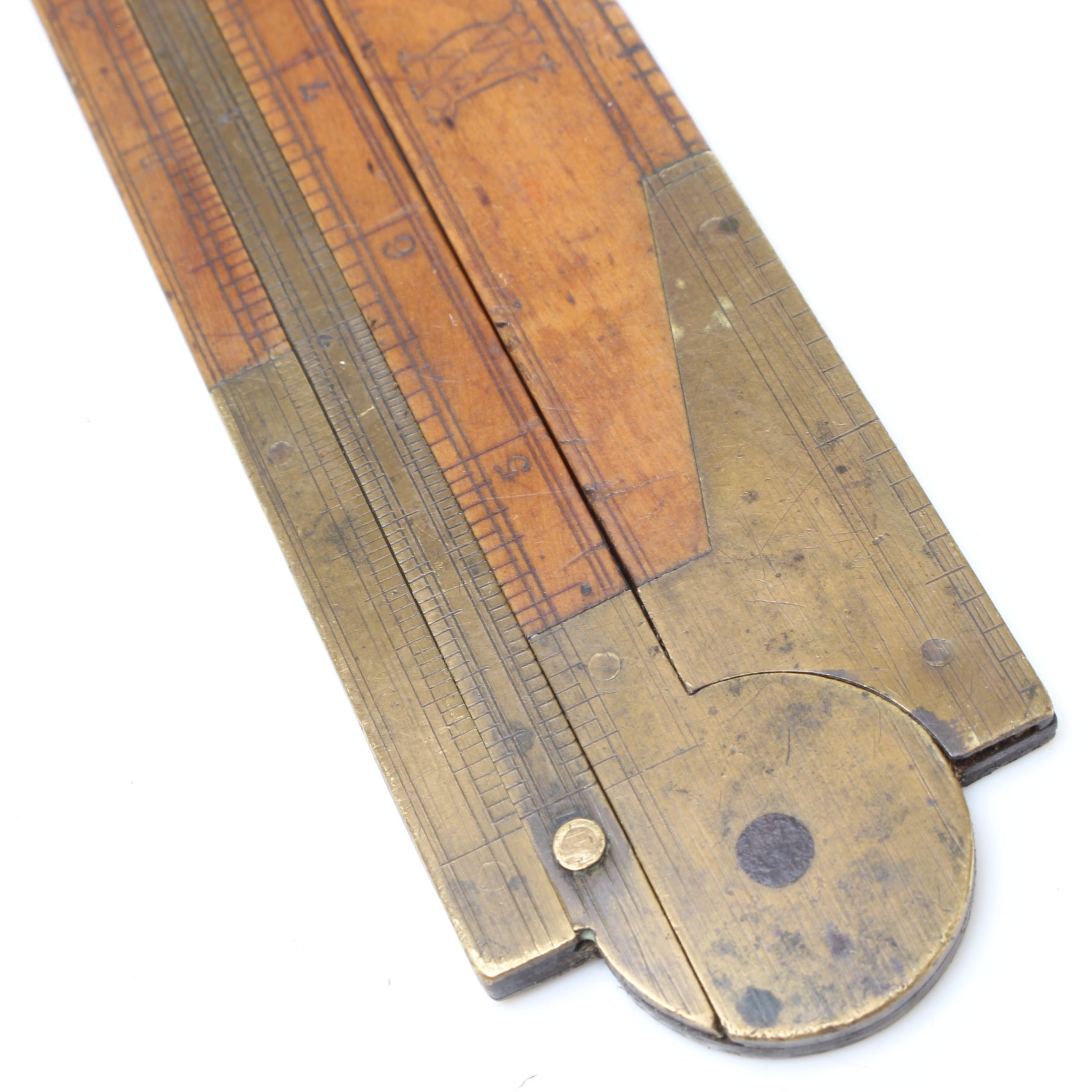 Old Early Wooden Slide Rule (boxwood) – Oldtools.co.uk