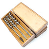 SOLD - 3-Tier Wooden Boxed Russell Jennings Drill Bits Set (Beech)