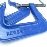 SOLD - 2x Record Deep G Clamps 122-4 - 4 Inch