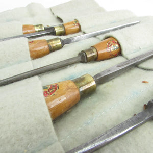 SOLD - 12x Wm Marples Carving Tools Set (Beech)