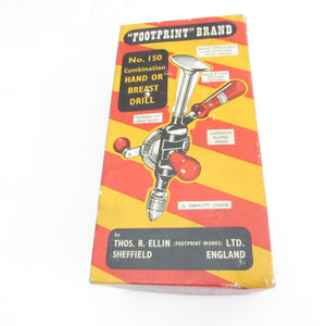 SOLD - Footprint Hand Drill No. 150