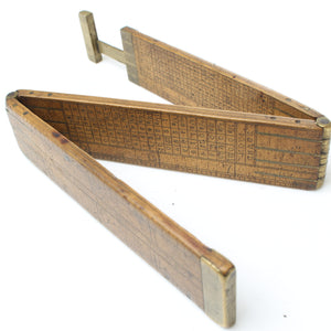 SOLD - Old Folding Slide Rule (Boxwood)