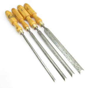 SOLD - 4x Marples Bevel Edge Chisels (Boxwood)