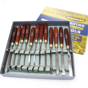 SOLD - 12 Piece Marples Carving Tool Set No. 60 (Mahogany)