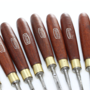 SOLD - 12 Piece Marples Carving Tool Set No. 60 (Mahogany)