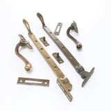 2x Old Sash Window Stays and Handles