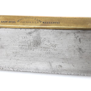 SOLD - Disston Philadelphia Dovetail Saw – 10" - 15tpi (Apple)