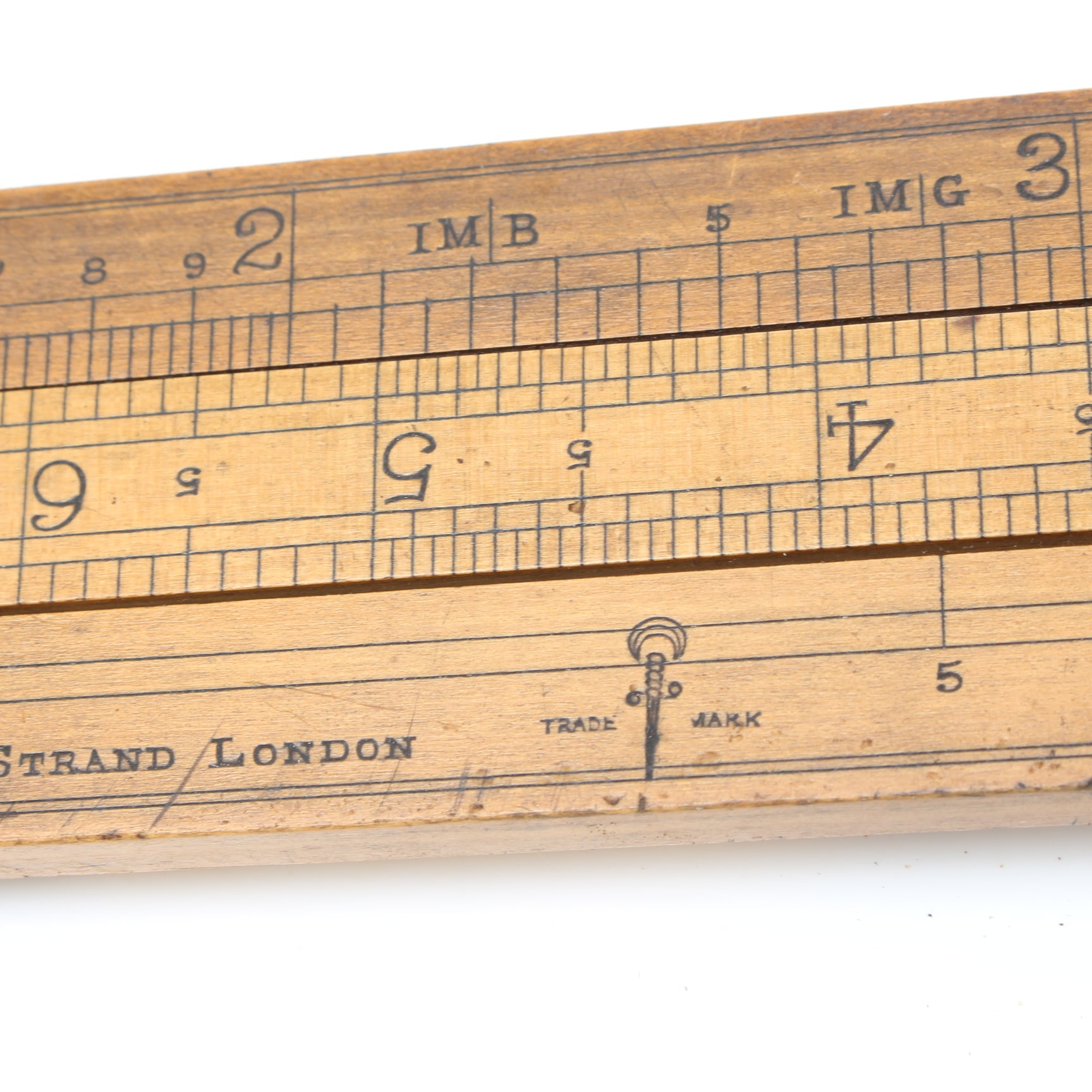 Old Dring & Fage Brewers Slide Rule (boxwood) – Oldtools.co.uk