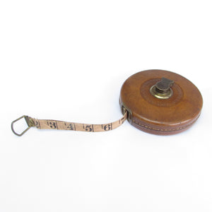 Leather-covered Retractable Tape Measures, 60, Made in Germany 