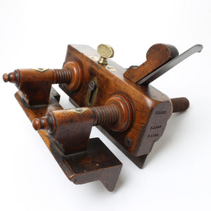 SOLD - Old Wooden Screw Stem Plough Plane (Beech, Boxwood)