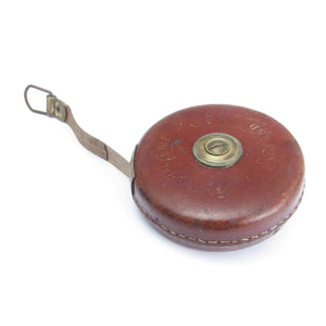 SOLD - Treble Leather Tape Measure No. 1533 - 33ft